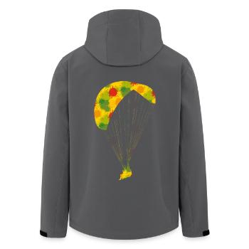 Gleitschirm - Recycelte Männer Softshell-Jacke von Stanley/Stella - Schwarz - Hinten - AI Model Male 185 light (185cm)