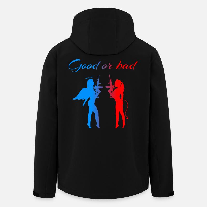 ange Démon - Veste softshell homme en polyester recyclé Stanley/Stella - noir