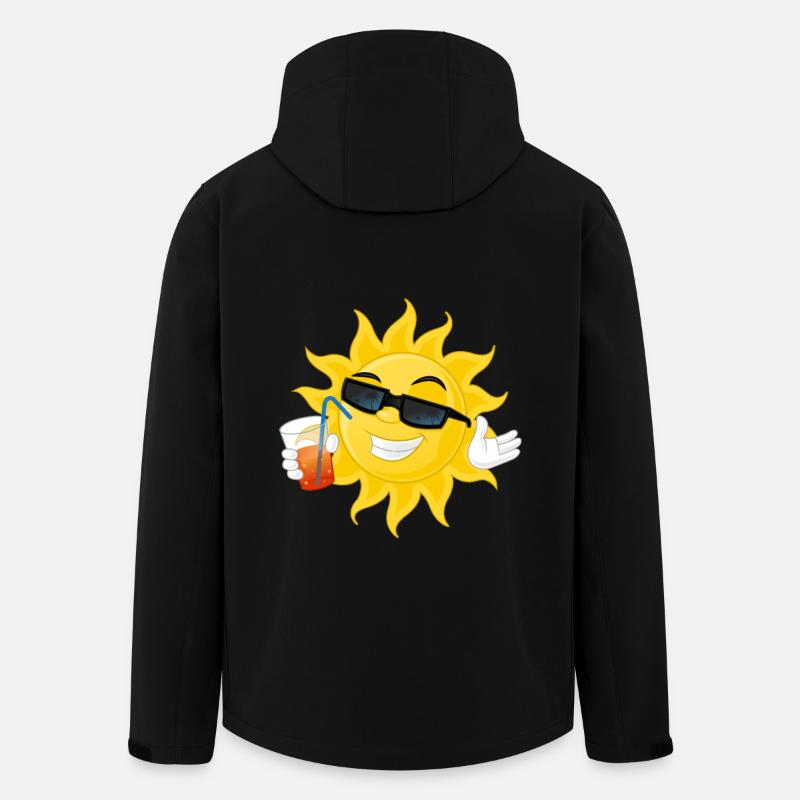 Sonne - Recycelte Männer Softshell-Jacke von Stanley/Stella - Schwarz