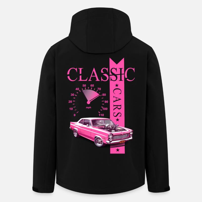 Classic Car - Recycelte Männer Softshell-Jacke von Stanley/Stella - Schwarz