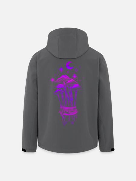 Mushrooms Magic Magic Mushrooms - Men’s Recycled Softshell Jacket by Stanley/Stella - black