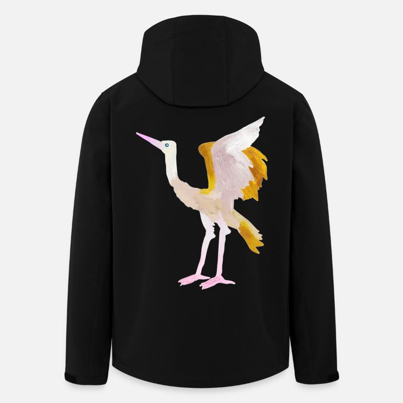 Kranich - Recycelte Männer Softshell-Jacke von Stanley/Stella - Schwarz