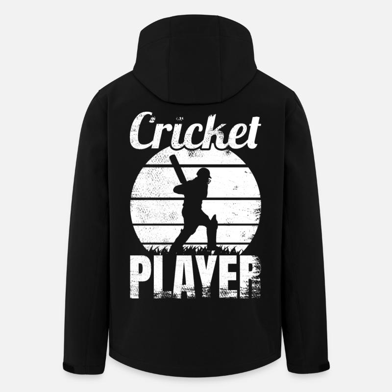 Funny cricketer - Men’s Recycled Softshell Jacket by Stanley/Stella - black