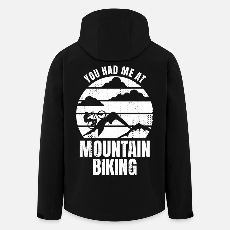 Mountain bikers - Men’s Recycled Softshell Jacket by Stanley/Stella - black