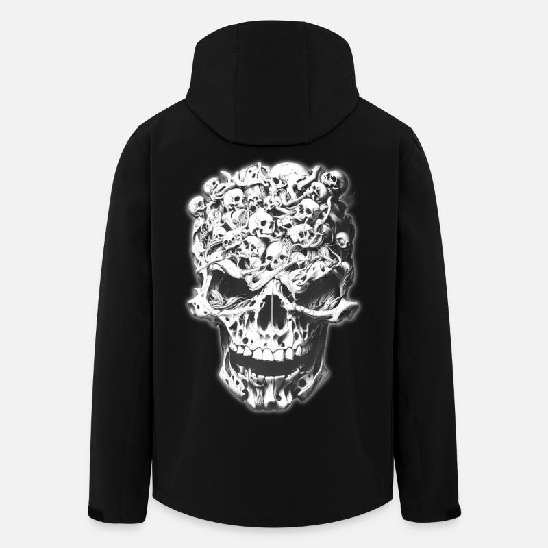 Crâne de crânes - Veste softshell homme en polyester recyclé Stanley/Stella - noir