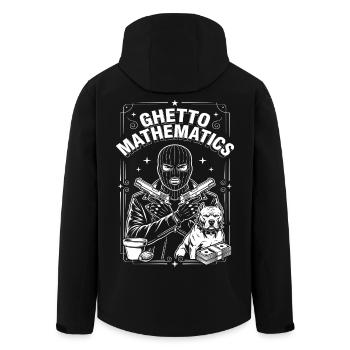 Ghetto Mathematics - Men’s Recycled Softshell Jacket by Stanley/Stella - black - Back - AI Model Male 185 light (185cm)