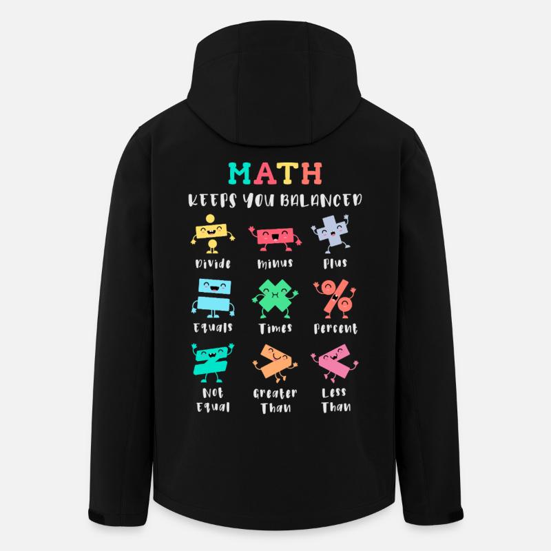 Math keeps you balanced - Men’s Recycled Softshell Jacket by Stanley/Stella - black