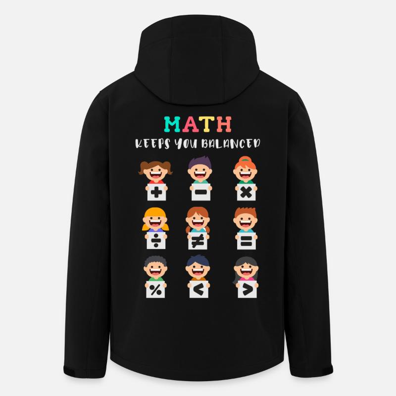Mathe hält dich im Gleichgewicht - Recycelte Männer Softshell-Jacke von Stanley/Stella - Schwarz