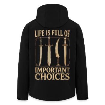 Joueur de RPG : Gâté de choix - Veste softshell homme en polyester recyclé Stanley/Stella - noir - Dos - AI Model Male 185 light (185cm)