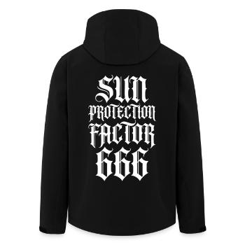 Gothic Provocation Spell - Men’s Recycled Softshell Jacket by Stanley/Stella - black - Back - AI Model Male 185 light (185cm)