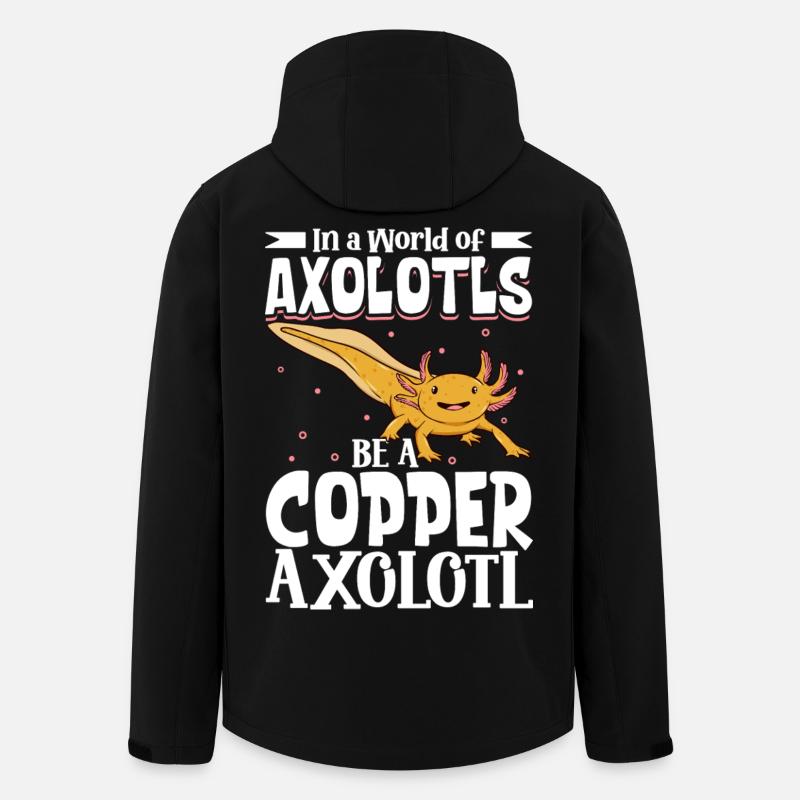 Be a Copper Axolotl - Men’s Recycled Softshell Jacket by Stanley/Stella - black