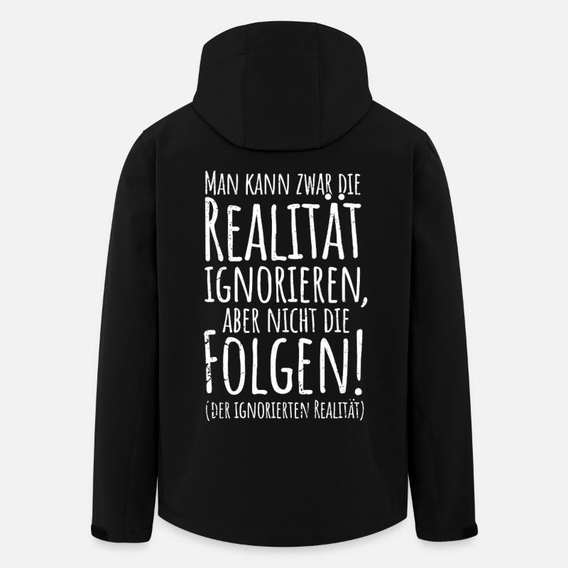 Realität ignoriere - Recycelte Männer Softshell-Jacke von Stanley/Stella - Schwarz