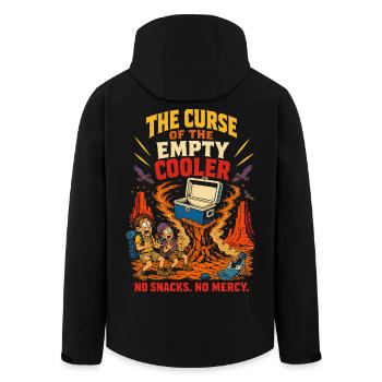 The curse of the empty cooler - Men’s Recycled Softshell Jacket by Stanley/Stella - black - Back - AI Model Male 185 light (185cm)