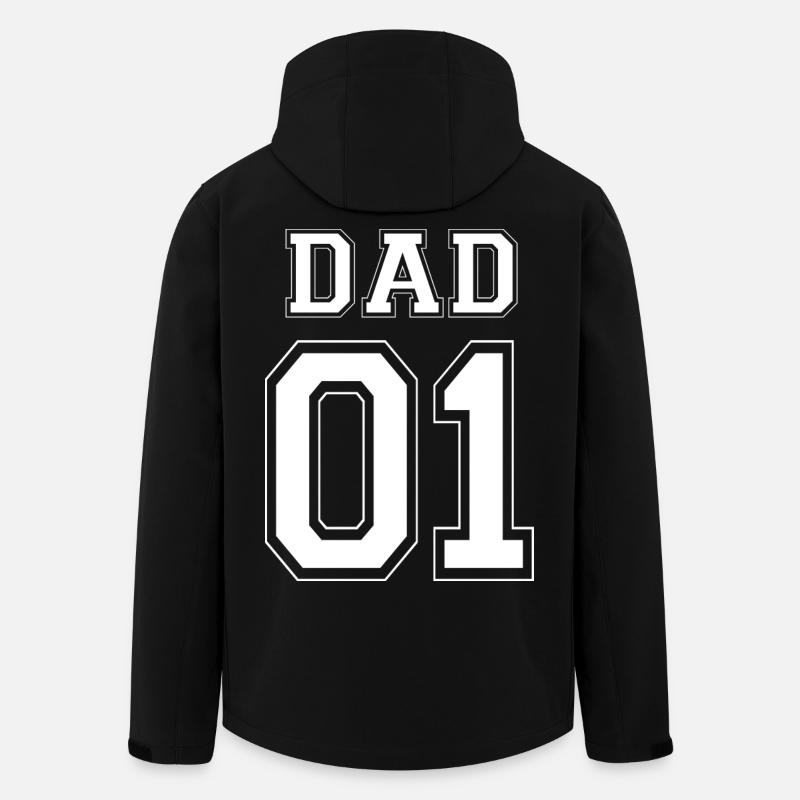 DAD 01 - White Edition - Men’s Recycled Softshell Jacket by Stanley/Stella - black