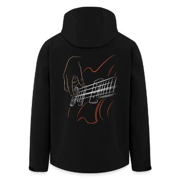 Basse - basse - Veste softshell homme en polyester recyclé Stanley/Stella - noir - Dos - AI Model Male 185 light (185cm)