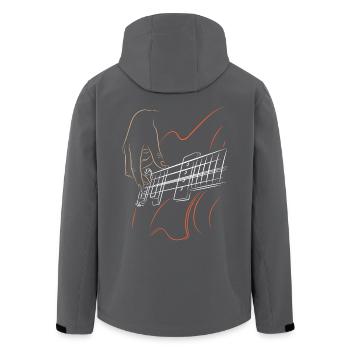 Basse - basse - Veste softshell homme en polyester recyclé Stanley/Stella - charbon - Dos - AI Model Male 185 light (185cm)