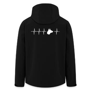 Idée originale Thai Ridgeback cadeau - Veste softshell homme en polyester recyclé Stanley/Stella - noir - Dos - AI Model Male 185 light (185cm)