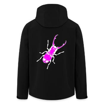 Hirschkäfer Insekt Insekten Geweih Waldtiere Kind - Recycelte Männer Softshell-Jacke von Stanley/Stella - Schwarz - Hinten - AI Model Male 185 light (185cm)