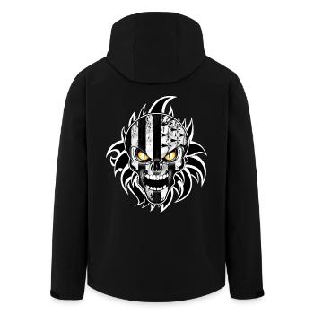 Breizh Skull - Veste softshell homme en polyester recyclé Stanley/Stella - noir - Dos - AI Model Male 185 light (185cm)