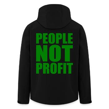 People not profit - Veste softshell homme en polyester recyclé Stanley/Stella - noir - Dos - AI Model Male 185 light (185cm)