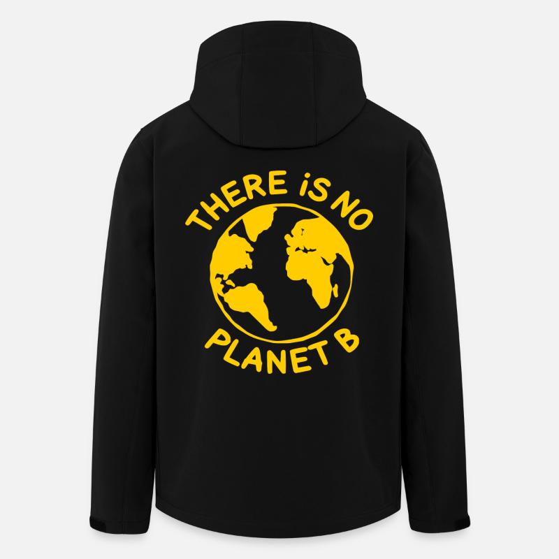 There is no planet B - Men’s Recycled Softshell Jacket by Stanley/Stella - black