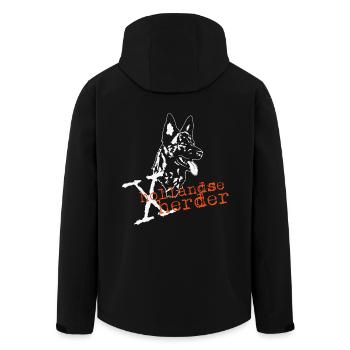 X-Hollandse Herder - Recycelte Männer Softshell-Jacke von Stanley/Stella - Schwarz - Hinten - AI Model Male 185 light (185cm)
