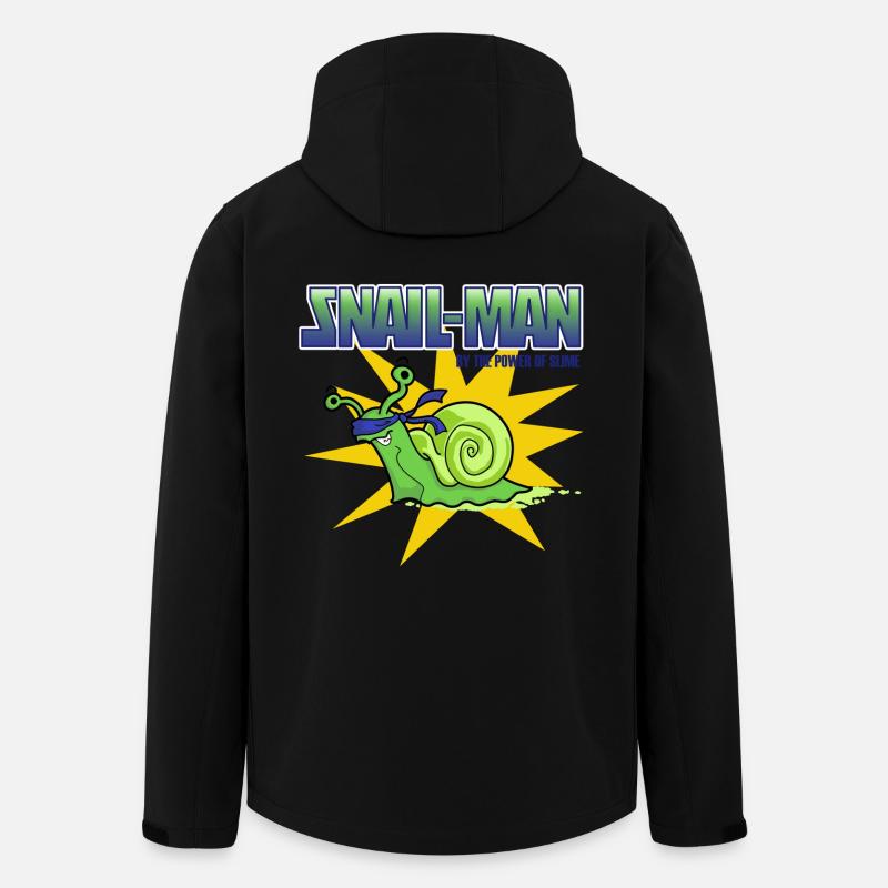 Snail-Man - par le pouvoir de Slime - Veste softshell homme en polyester recyclé Stanley/Stella - noir
