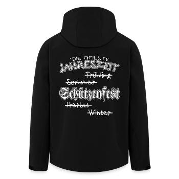 Schützenfest - The hottest season - Men’s Recycled Softshell Jacket by Stanley/Stella - black - Back - AI Model Male 185 light (185cm)