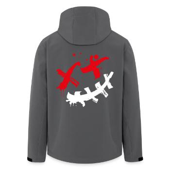 Smilie Techwear Style - Recycelte Männer Softshell-Jacke von Stanley/Stella - Schwarz - Hinten - AI Model Male 185 light (185cm)