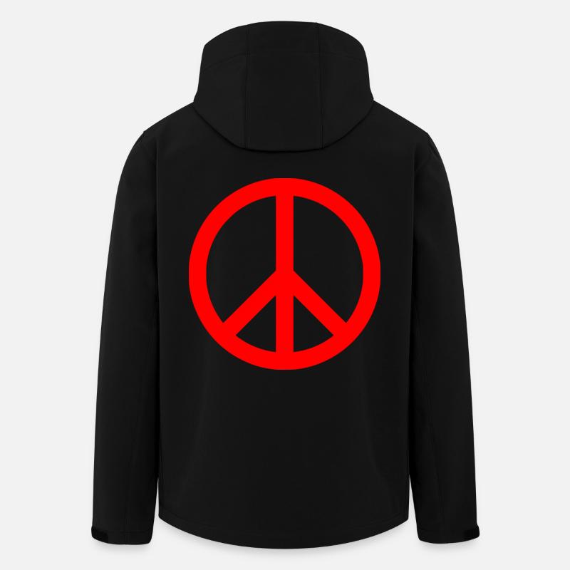 Peacezeichen - Recycelte Männer Softshell-Jacke von Stanley/Stella - Schwarz