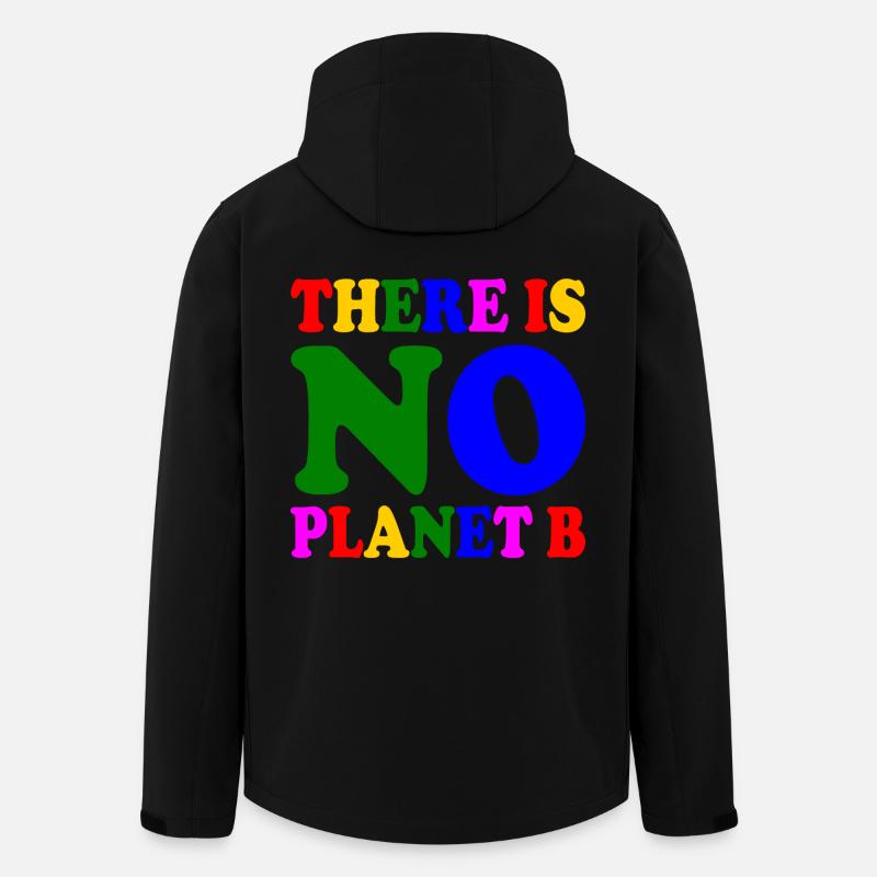 There is no planet b - Recycelte Männer Softshell-Jacke von Stanley/Stella - Schwarz