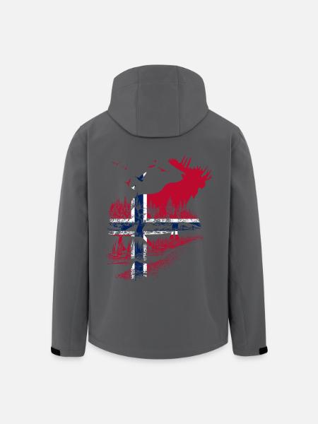 NORWEGEN ELCH - Recycelte Männer Softshell-Jacke von Stanley/Stella - Schwarz