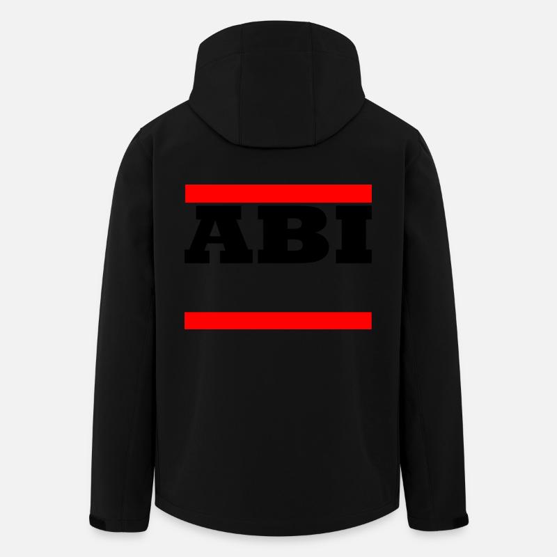 Abi - motif à personnaliser - Veste softshell homme en polyester recyclé Stanley/Stella - noir