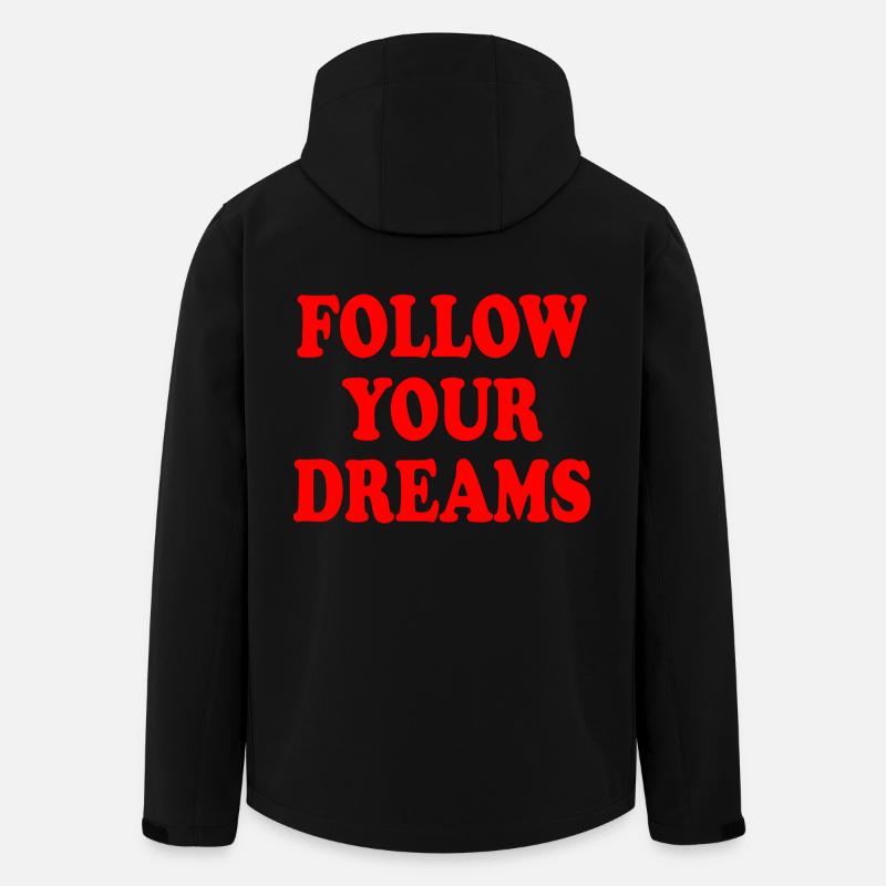 follow your dreams - Men’s Recycled Softshell Jacket by Stanley/Stella - black