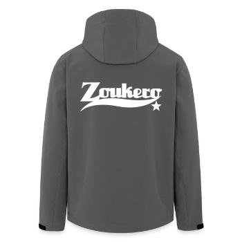 Zoukero Star - Zouk Dance Shirt - Men’s Recycled Softshell Jacket by Stanley/Stella - black - Back - AI Model Male 185 light (185cm)