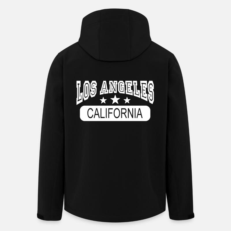 los angeles california - Men’s Recycled Softshell Jacket by Stanley/Stella - black