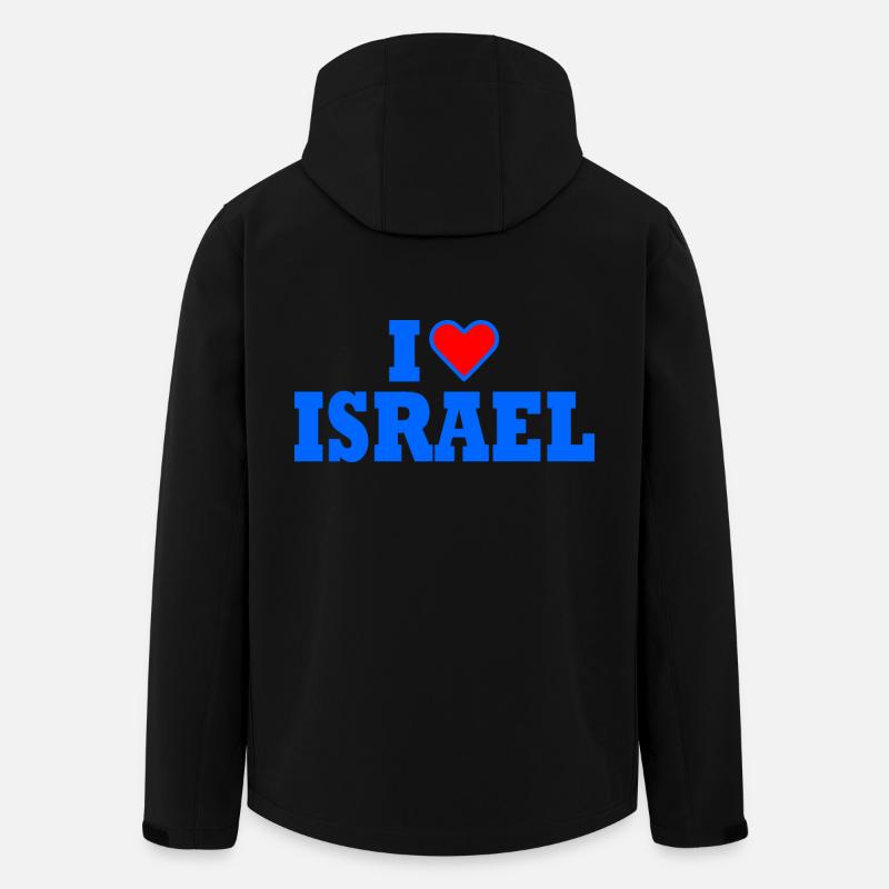 I love israel - Recycelte Männer Softshell-Jacke von Stanley/Stella - Schwarz