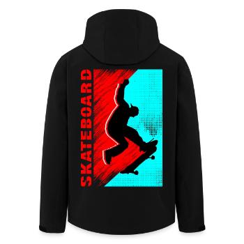 Skateboard Geschenk Skater Outfit Kinder Junge - Recycelte Männer Softshell-Jacke von Stanley/Stella - Schwarz - Hinten - AI Model Male 185 light (185cm)