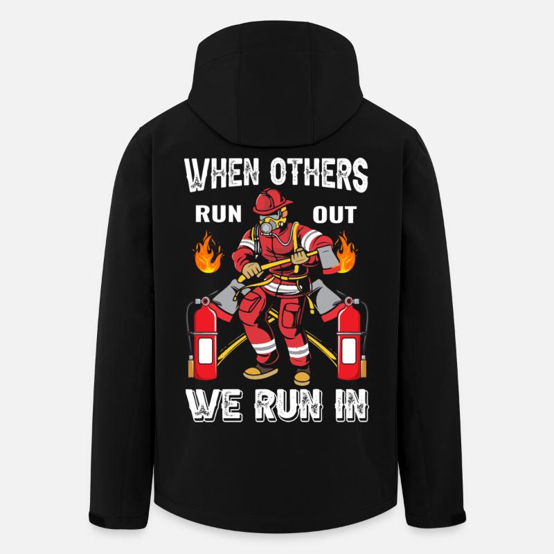 Pompiers - Veste softshell homme en polyester recyclé Stanley/Stella - noir