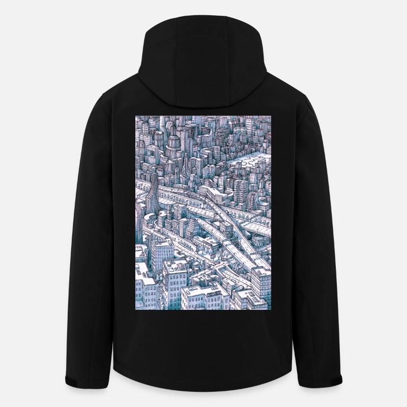 Central Park NYC - Men’s Recycled Softshell Jacket by Stanley/Stella - black