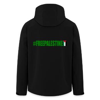 Free palestine - Men’s Recycled Softshell Jacket by Stanley/Stella - black - Back - AI Model Male 185 light (185cm)