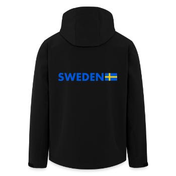 Suede - Veste softshell homme en polyester recyclé Stanley/Stella - noir - Dos - AI Model Male 185 light (185cm)