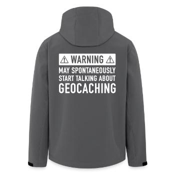 Lustige Geocaching Geschenk-Idee - Recycelte Männer Softshell-Jacke von Stanley/Stella - Schwarz - Hinten - AI Model Male 185 light (185cm)