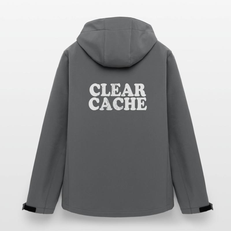 Clear Cache Programmierer Nerd Geek Geschenk Cache Recycelte Männer Softshell-Jacke Discoverer von Stanley/Stella