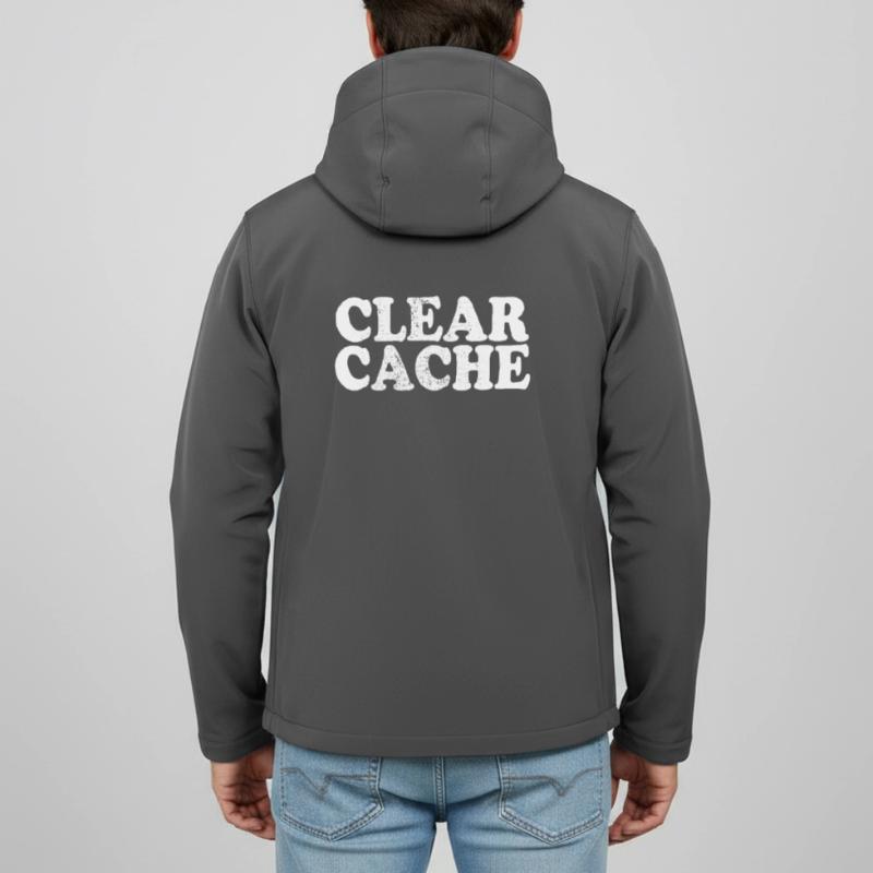 Clear Cache Programmierer Nerd Geek Geschenk Cache Recycelte Männer Softshell-Jacke Discoverer von Stanley/Stella
