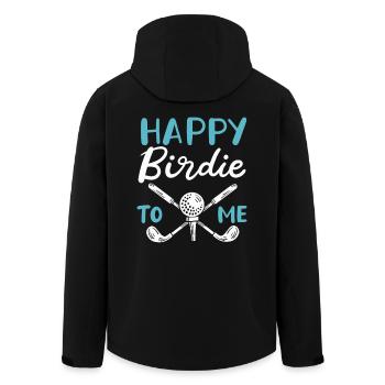 Happy Birdie To Me Golfspieler Golf Spielen Golfer - Recycelte Männer Softshell-Jacke von Stanley/Stella - Schwarz - Hinten - AI Model Male 185 light (185cm)