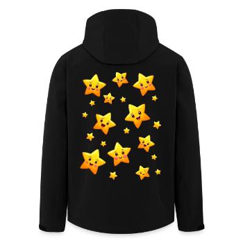 Star Costume Pajamas Starry Sky Carnival - Men’s Recycled Softshell Jacket by Stanley/Stella - black - Back - AI Model Male 185 light (185cm)