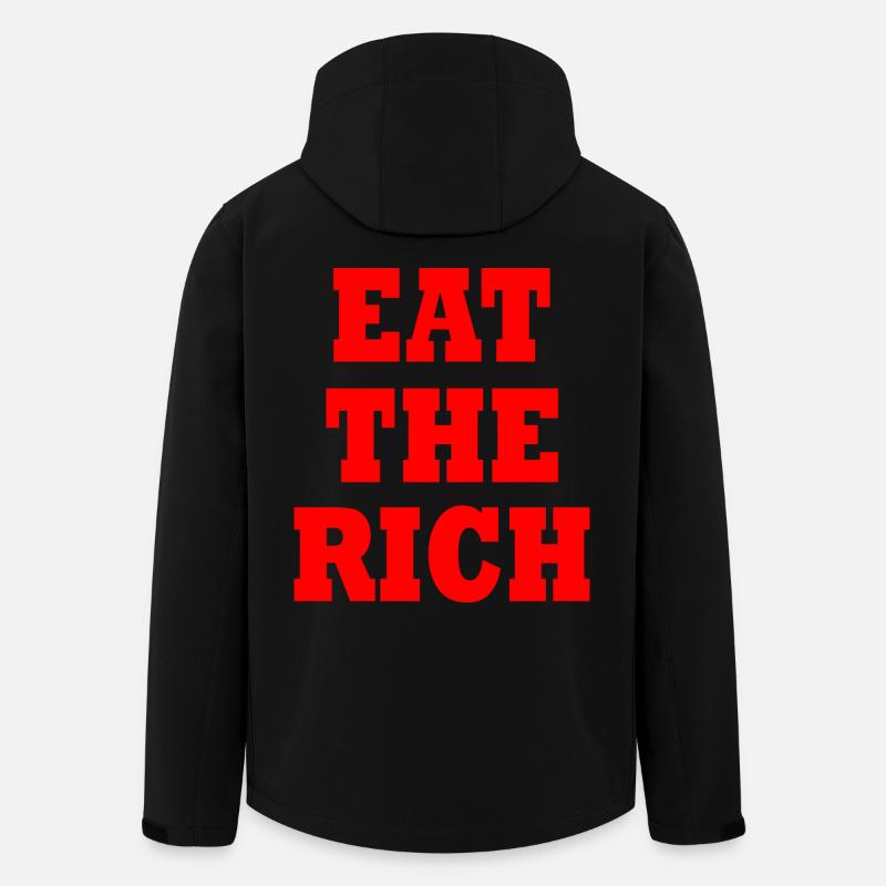 Eat the rich - Recycelte Männer Softshell-Jacke von Stanley/Stella - Schwarz