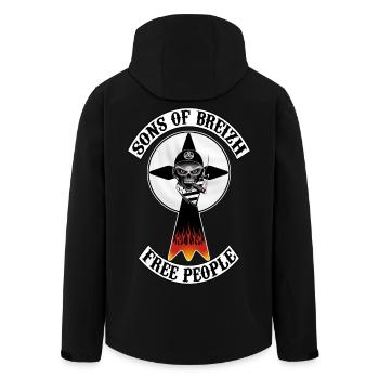 sons of breizh brittany - Men’s Recycled Softshell Jacket by Stanley/Stella - black - Back - AI Model Male 185 light (185cm)
