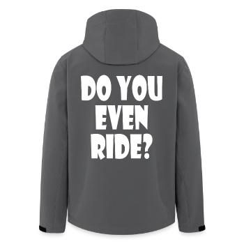 Do you even ride - Veste softshell homme en polyester recyclé Stanley/Stella - charbon - Dos - AI Model Male 185 light (185cm)